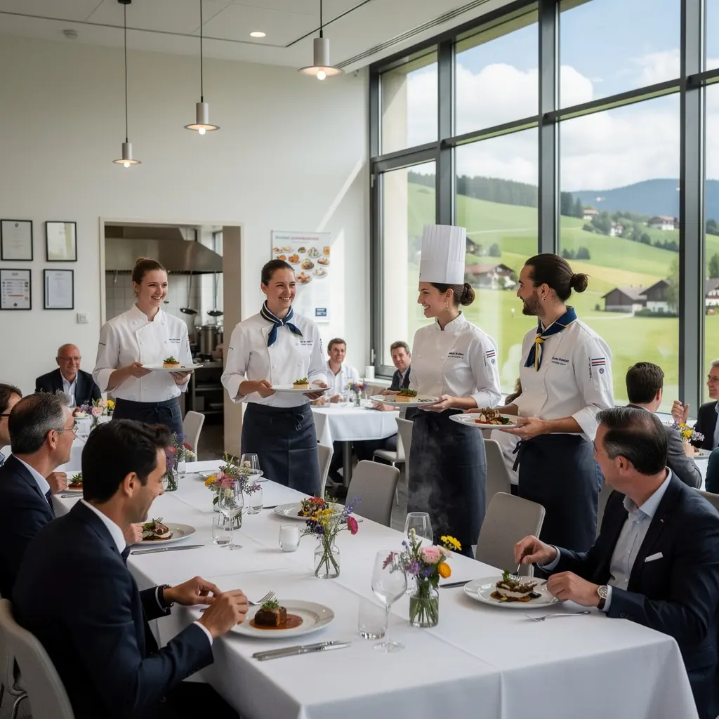 Ein Unternehmer, der an einem Tisch sitzt und Geschäftsstrategien für ein neues Restaurant entwickelt.